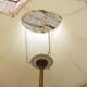 Old brass lamppost, Lampshade pagoda