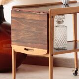 Scandinavian 'Thea' side table in rosewood and laminate, Yngve Ekström
