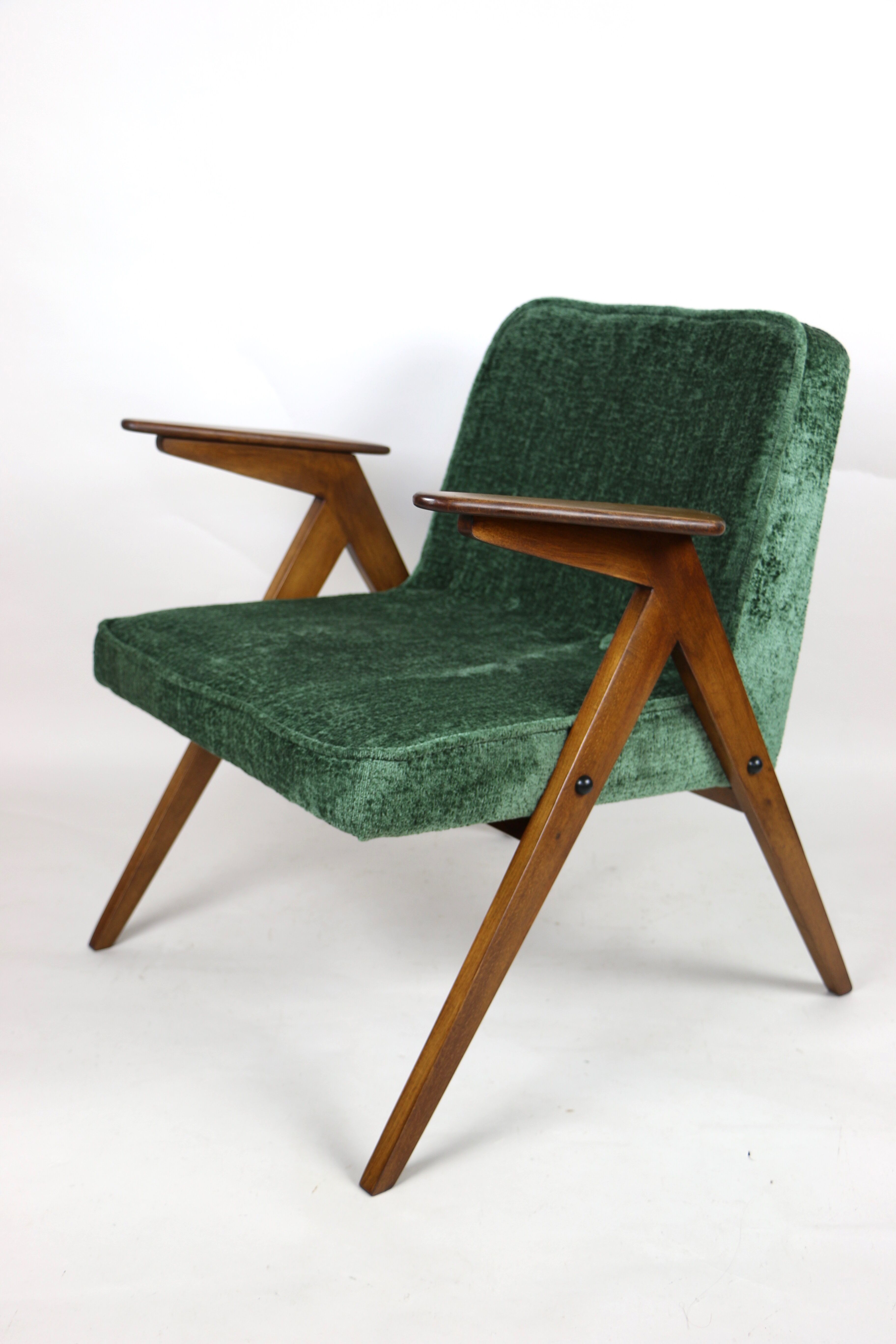 Green Bunny Armchair by Józef Chierowski, 1970s