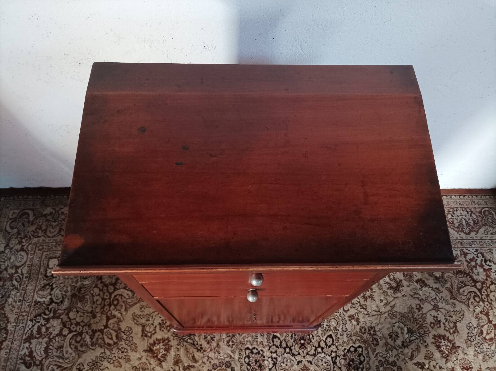 Vintage mahogany entrance writing desk