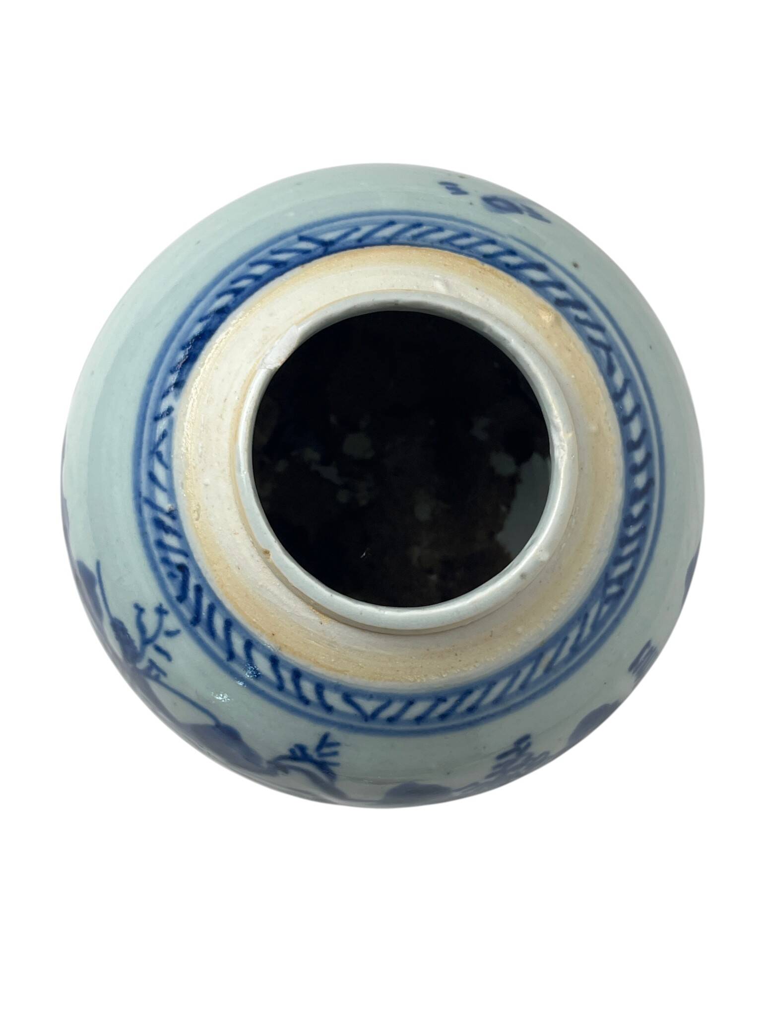 China, ancient ginger pot celadon porcelain vase Qing late 18th century