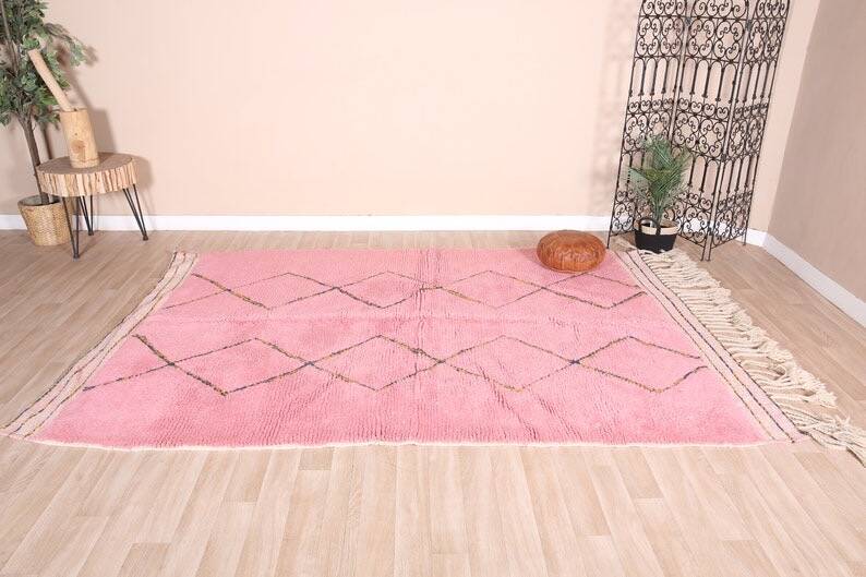 Authentic pure natural wool rug size 150/250 cm