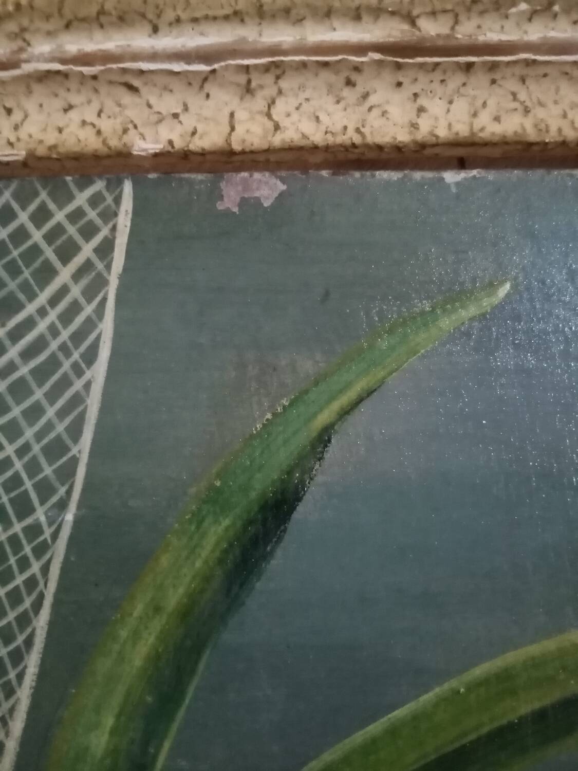 Oil painting on masonite Tusnelda Sanders