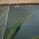 Peinture huile sur masonite Tusnelda Sanders
