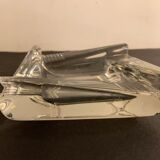 Transparent moulded glass ashtray