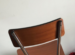 Brown formica chairs