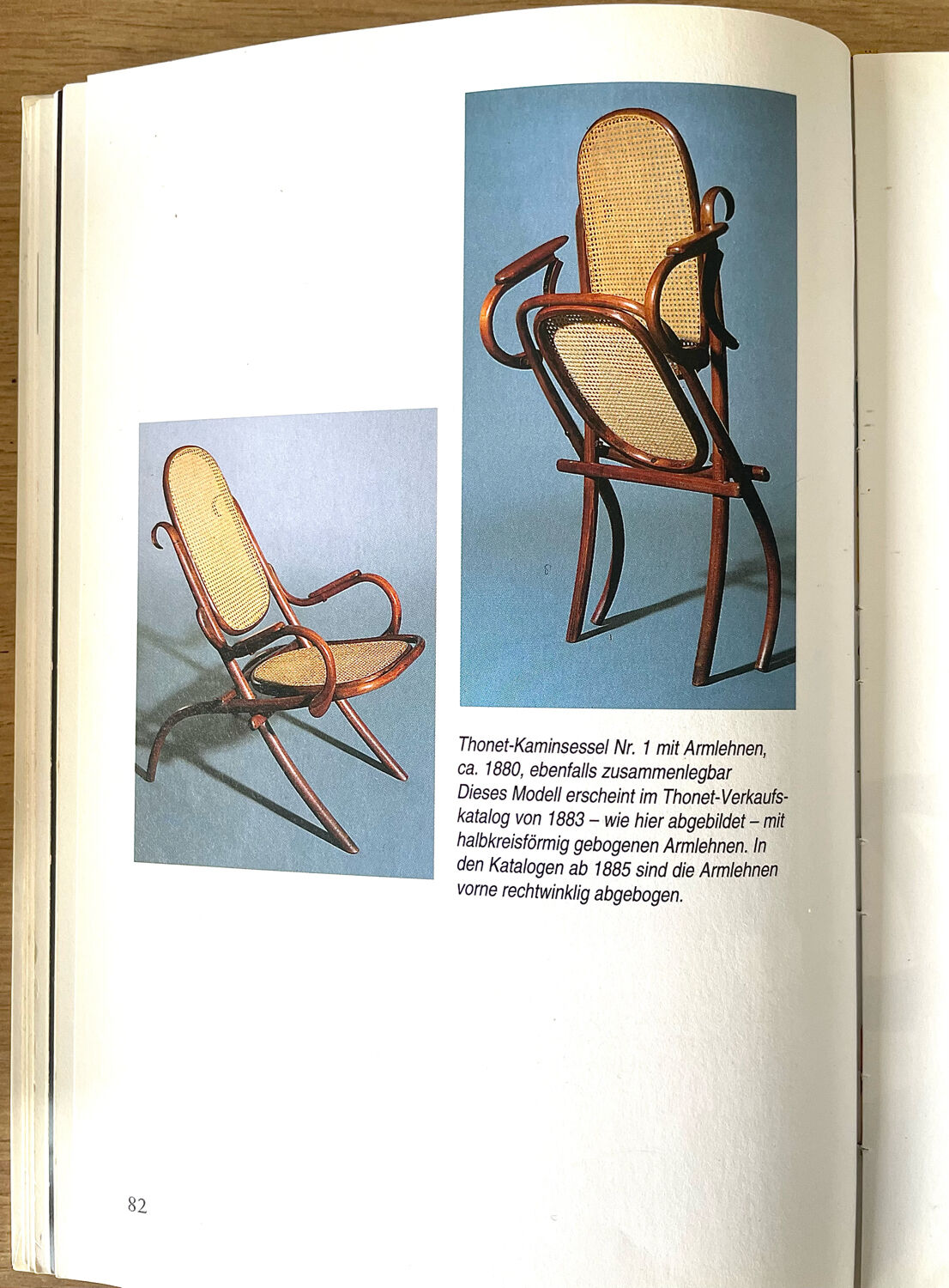 Thonet No. 1 Bentwood and Webbing Folding Arm Chair