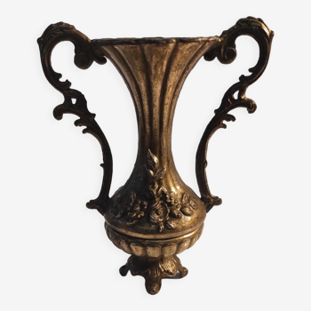 Bronze floral vase