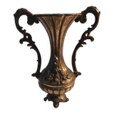 Bronze floral vase