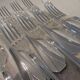 10 Christofle Atlantide silver-plated table forks 20.7cm