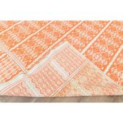 1970s Vintage Turkish Handmade Wool Cotton Orange Kilim Rug 112x180