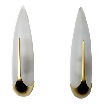 Pair of sconces "ears" idearte spain 1980