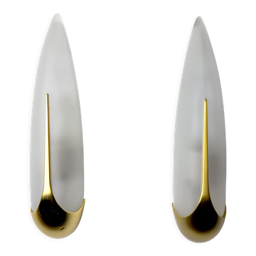 Pair of sconces "ears" idearte spain 1980