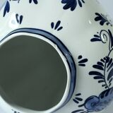 2 handpainted Delft vases with lid as a set, Vintage, marked