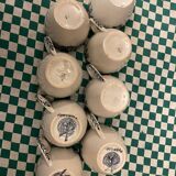 Set of 8 Marie-Louise Nord Hamage Moulin des Loup coffee cups