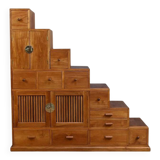 Kaidan Tansu staircase furniture in teak – 2nd part 20th century