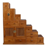 Kaidan Tansu staircase furniture in teak – 2nd part 20th century