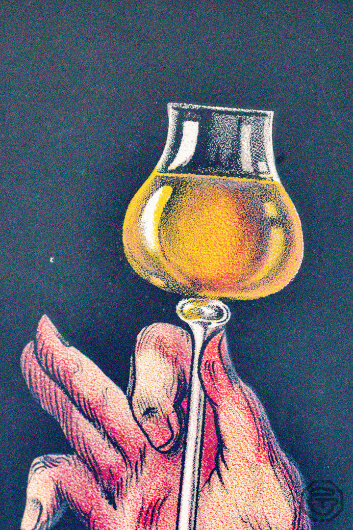 Lithography liqueur Prunelle du velay 1922'