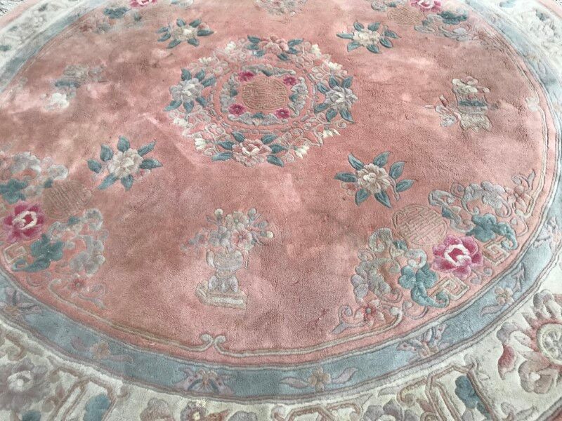 Vintage Chinese round 220 cm  carpet