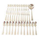 Silver metal cutlery set 37 pieces, 84g punch