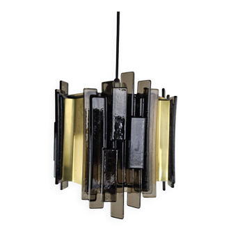 Claus Bolby pendant lamp brass and plastic