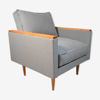 Fauteuil vintage original modèle ZWP-8 Cube, entièrement restauré, années 1970