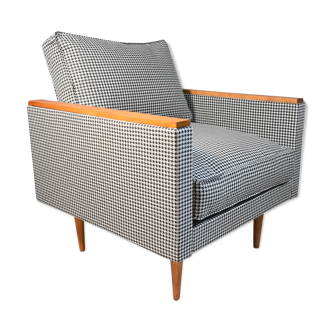 Fauteuil vintage original modèle ZWP-8 Cube, entièrement restauré, années 1970