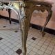 Coffee table in brass and alabaster