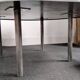 Onyx and aluminum coffee table