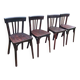 4 vintage Baumann bistro chairs 1960