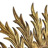 Large Rare Wooden Sun Mirror Sunburst Gold Leaf XL 86cm