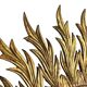 Grand miroir en bois rare en forme de soleil avec finition en feuille d'or XL 86 cm