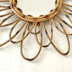 Rattan sun mirror 60's - 53cm