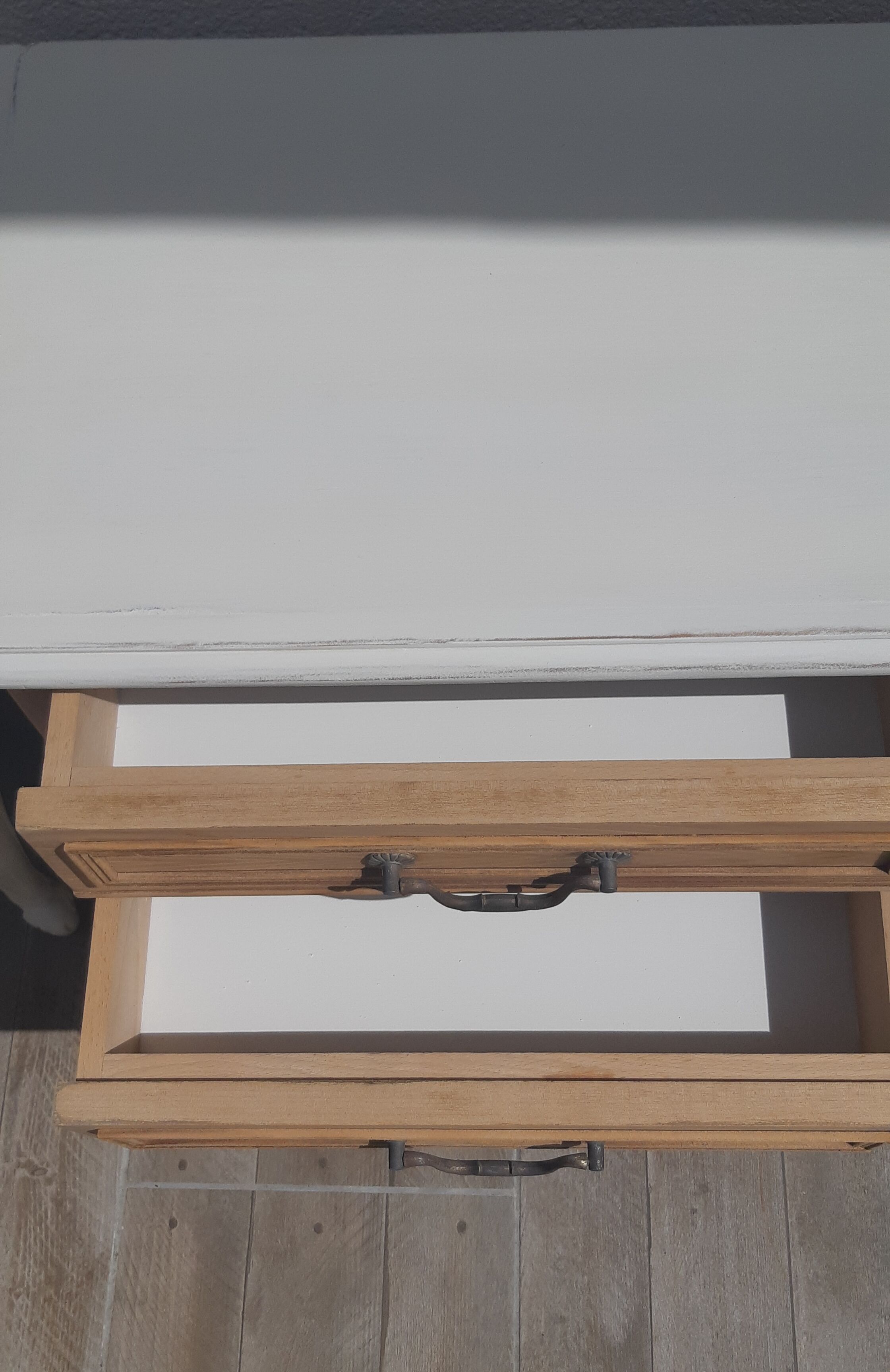 Pair of bedside milk -wood