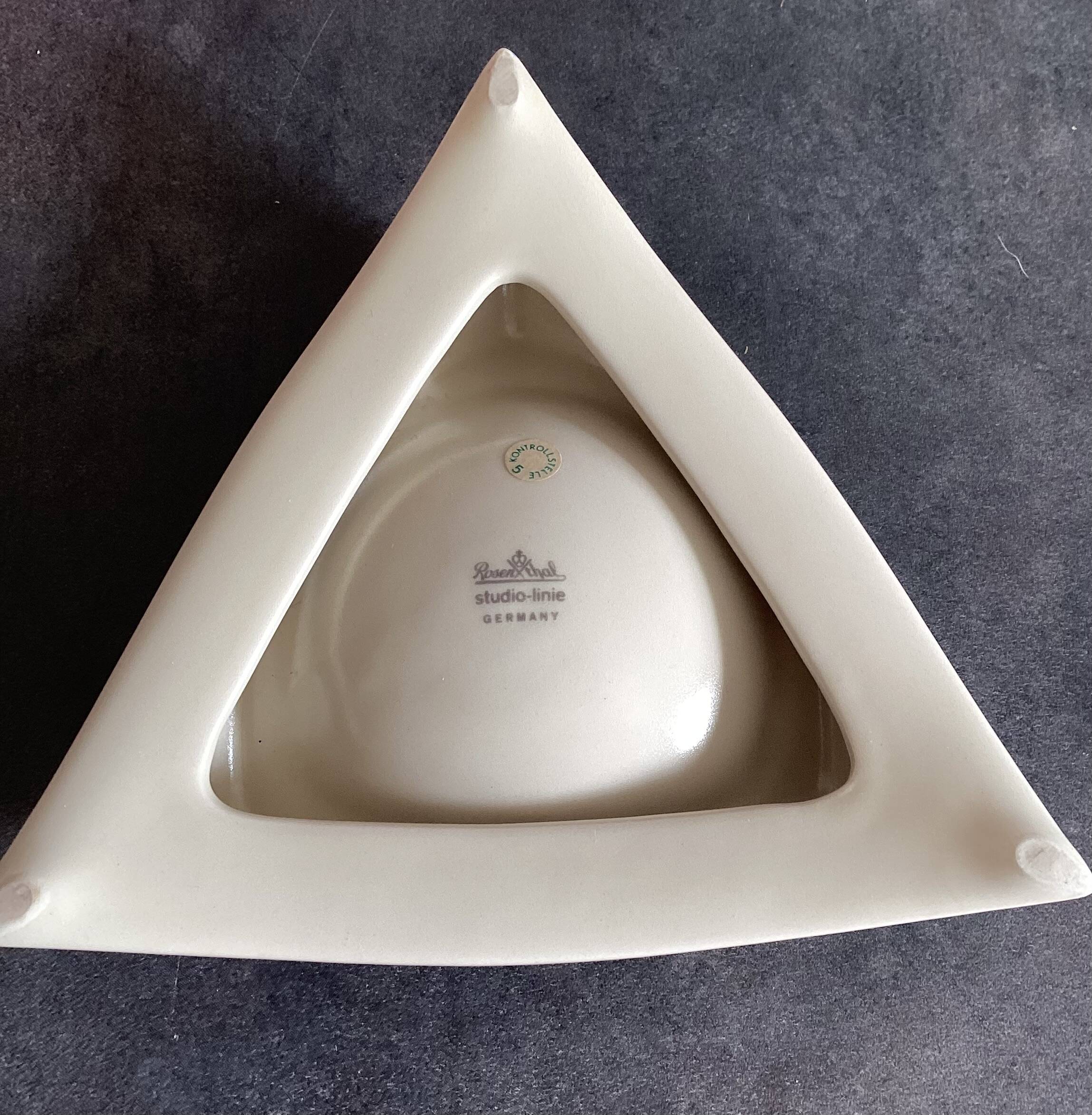 Cendrier / Vide-poches triangulaire Rosenthal Studio Line