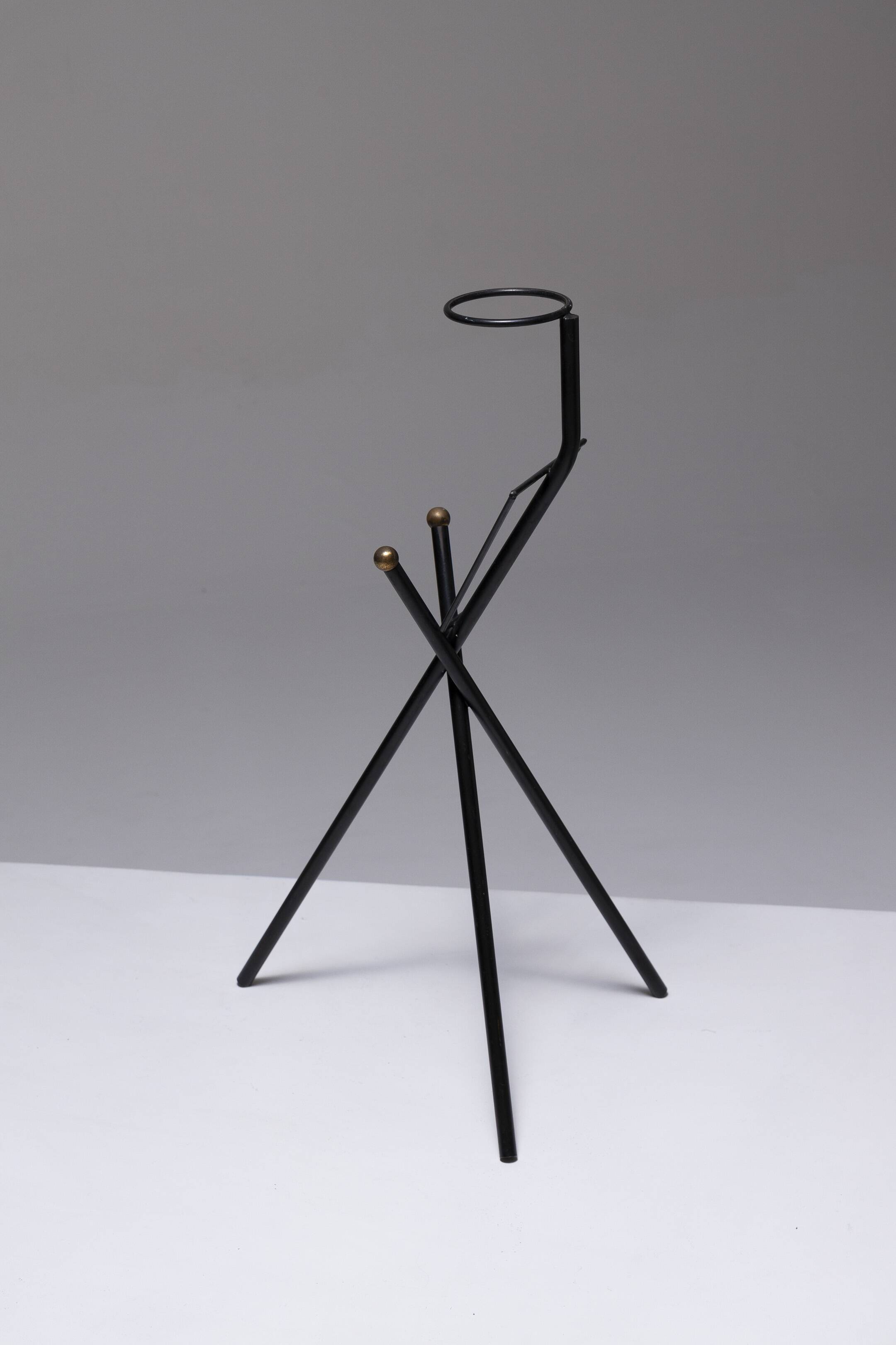 Wrought iron ashtray holder, 1950s