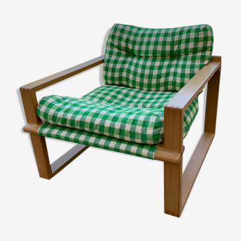 Vintage pine armchair