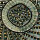 Large woven and twisted ceramic basket, Fase, Vallauris