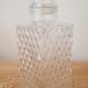 Carved glass decanter