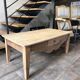 Table basse bois massif avec tiroir
