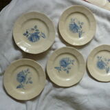 Service de vaisselle Digoin Sarreguemines 6 assiettes plates & creuses 5 à dessert