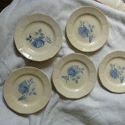 Dishwashing service Digoin Sarreguemines 6 plates flat & hollow 5 for dessert