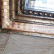 Antique mirror Louis Philippe, fireplace mirror, vintage French, 61 cm x 49 cm