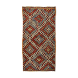 Anatolian handmade kilim rug 293 cm x 150 cm