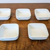 Set of 5 vintage bowls from Eva Air in porcelain from Noritake Japan