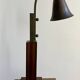 Art Deco table lamp in wood and brass
