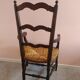 Wooden armchair with straw seat