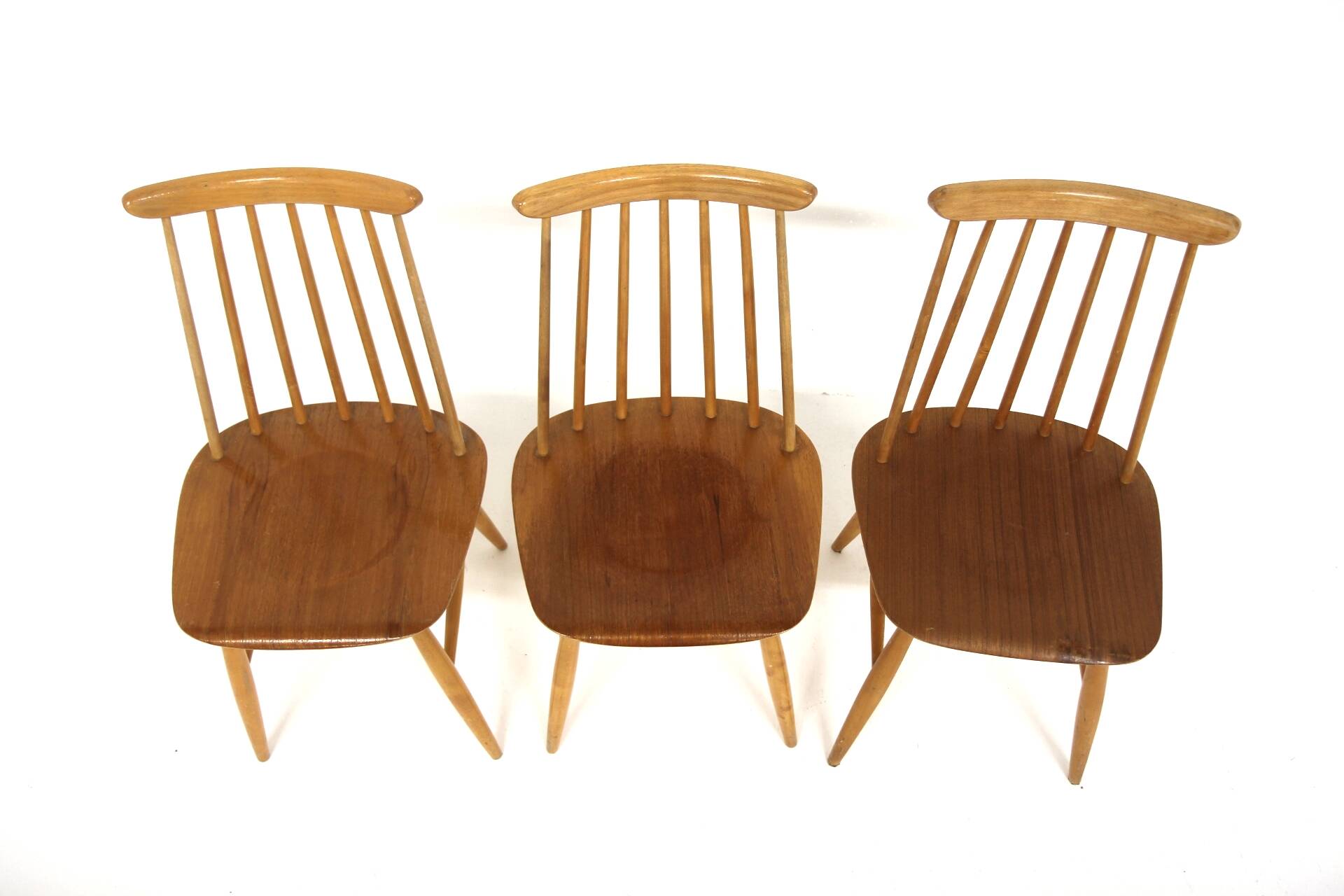 Set of 6 Scandinavian "Pinnstol" chairs, Edsbyverken, Sweden, 1960.