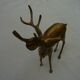 Cerf laiton animalier vintage 70s