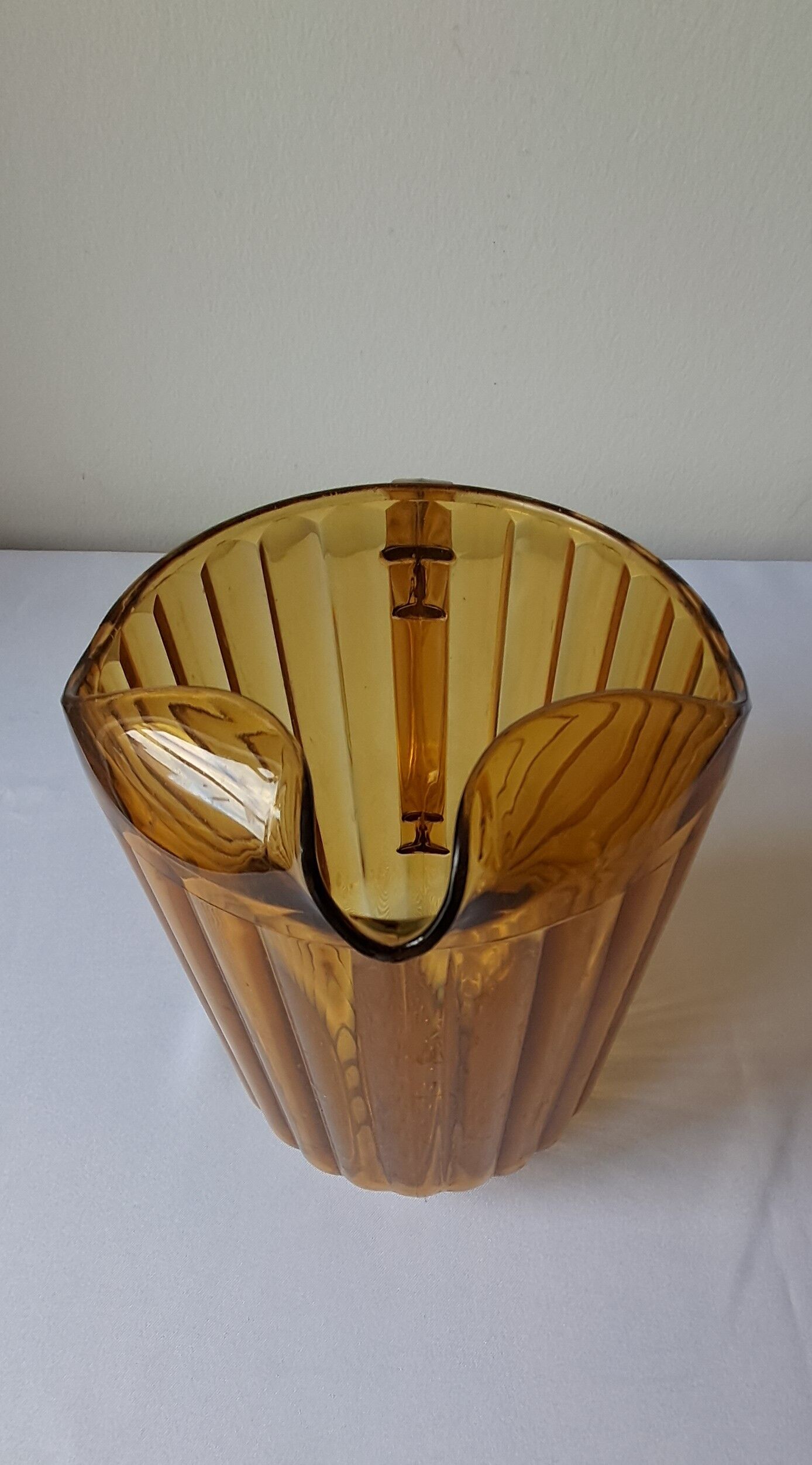 Amber polycarbonate jug. Vintage